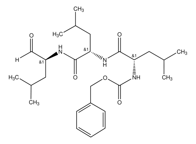 MG-132 A cell-permeable, potent, reversible proteasome inhibitor (Ki = 4 nM).