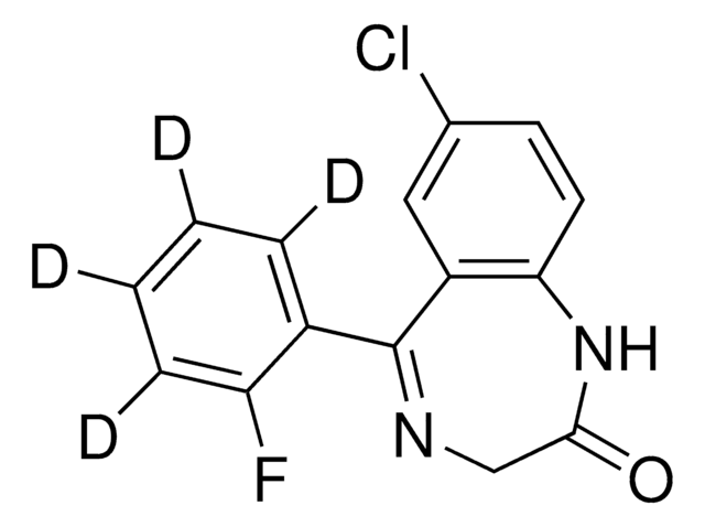 Desalkylflurazepam-d4 solution 100&#160;&#956;g/mL in methanol, ampule of 1&#160;mL, certified reference material, Cerilliant&#174;