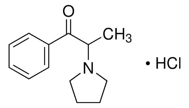 &#945;-Pyrrolidinopropiophenone hydrochloride solution 1.0&#160;mg/mL in methanol (as free base), ampule of 1&#160;mL, certified reference material, Cerilliant&#174;