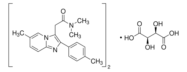 Zolpidem tartrate certified reference material, pharmaceutical secondary standard