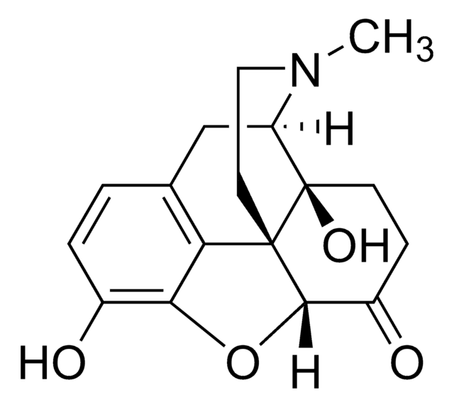 Oxymorphone solution 1&#160;mg/mL in methanol, certified reference material, ampule of 1&#160;mL, Cerilliant&#174;