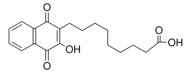 Q199 2-(8-CARBOXYOCTYL)-3-HYDROXY-1,4-NAPHTHOQUINONE AldrichCPR