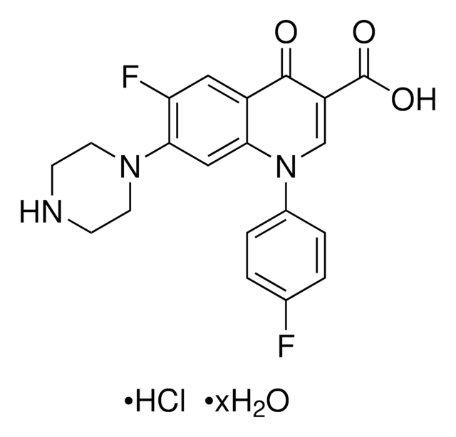 Sarafloxacin hydrochloride hydrate VETRANAL&#174;, analytical standard