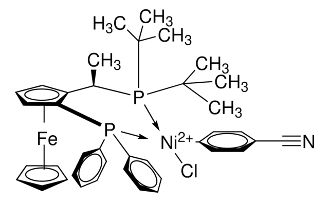 Chloro(4-cyanophenyl)[(R)-1-[(S)-2-(diphenylphosphino)ferrocenyl]ethylditertbutylphosphine]nickel(II) &#8805;95%