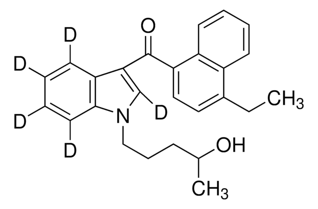 JWH-210 4-Hydroxypentyl metabolite-D5 solution 100&#160;&#956;g/mL in methanol, ampule of 1&#160;mL, certified reference material, Cerilliant&#174;