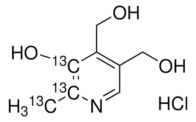 Pyridoxine-13C3 (Vitamin B6-13C3) hydrochloride solution 100&#160;&#956;g/mL in methanol, certified reference material, ampule of 1&#160;mL, Cerilliant&#174;