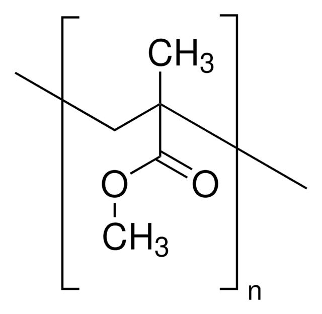 Poly(methyl methacrylate) analytical standard, for GPC, average Mw 97,000 (Typical), average Mn 46,000 (Typical)