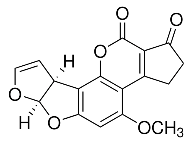 Aflatoxin B1 solution certified reference material, 20&#160;&#956;g/mL in methanol, ampule of 1&#160;mL