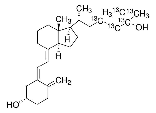 25-Hydroxyvitamin D3-(23,24,25,26,27-13C5) solution 50&#160;&#956;g/mL in ethanol, &#8805;99 atom % 13C, &#8805;95% (CP)