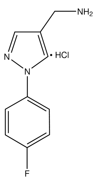 1-[1-(4-Fluorophenyl)-1H-pyrazol-4-yl]methanamine hydrochloride AldrichCPR