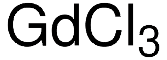 Gadolinium(III) chloride solution NMR reference standard, 1&#160;mg/mL in D2O (99.9 atom % D), water 1&#160;%, DSS 0.1&#160;%, NMR tube size 4&#160;mm × 8&#160;in.