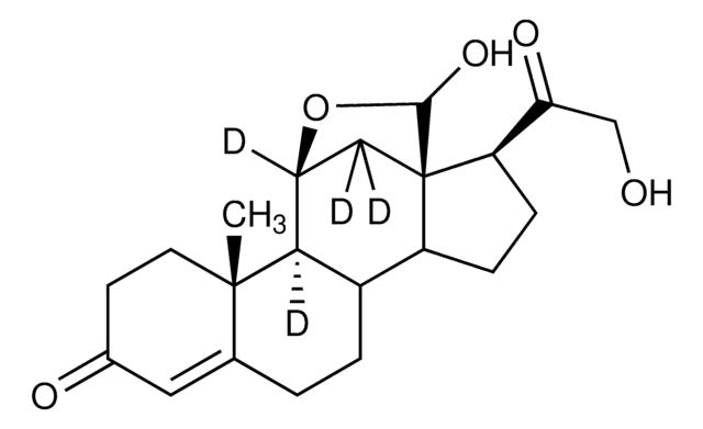 Aldosterone-9,11,12,12-d4 solution 100&#160;&#956;g/mL in acetonitrile, &#8805;98 atom % D, &#8805;97% (CP)