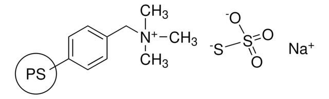 Thiosulfate, polymer-bound macroporous, 16-50&#160;mesh, extent of labeling: 1.5&#160;mmol/g loading