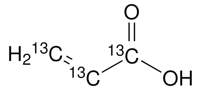 Acrylic acid-13C3 &#8805;99 atom % 13C, &#8805;99% (CP), contains hydroquinone as stabilizer