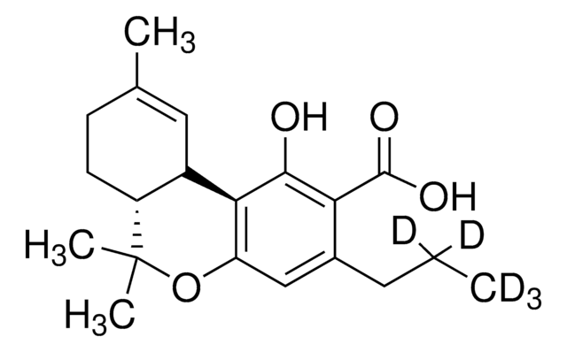 Tetrahydrocannabivarinic acid-D5 (THCVA-D5) solution 100&#160;&#956;g/mL in acetonitrile, certified reference material, ampule of 1&#160;mL, Cerilliant&#174;