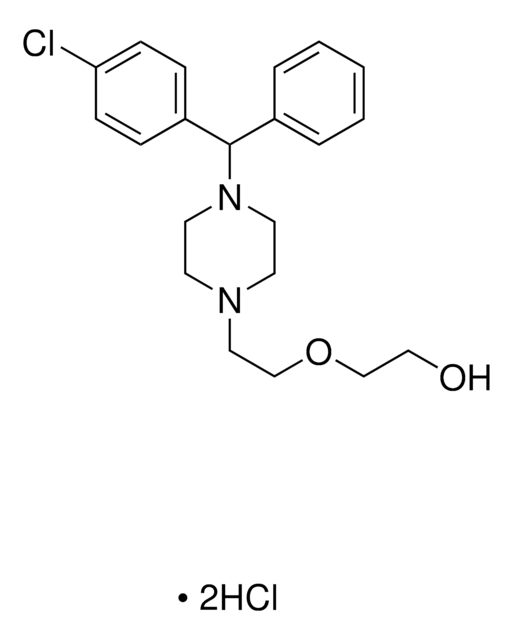 Hydroxyzine dihydrochloride solution 1.0&#160;mg/mL in methanol (as free base), ampule of 1&#160;mL, certified reference material, Cerilliant&#174;