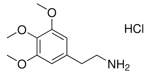 Mescaline hydrochloride solution 1&#160;mg/mL in methanol ((as free base)), certified reference material, ampule of 1&#160;mL, Cerilliant&#174;