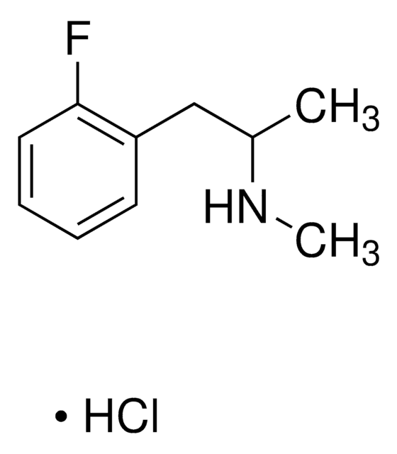 (±)-2-Fluoromethamphetamine hydrochloride solution 1.0&#160;mg/mL in methanol (as free base), ampule of 1&#160;mL, certified reference material, Cerilliant&#174;