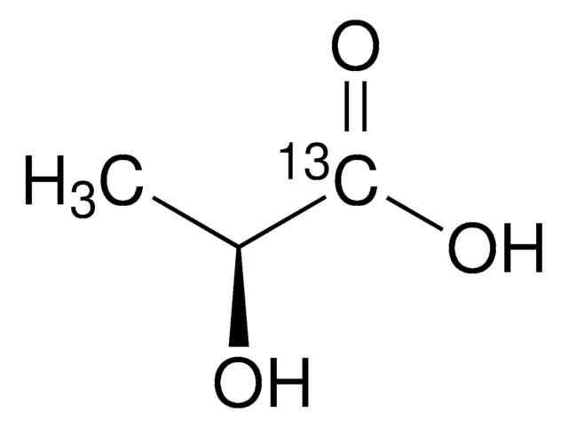 L-Lactic acid-1-13C solution 85&#160;% (w/w) in H2O, &#8805;99 atom % 13C, &#8805;98% (CP), &#8805;98% (Chiral Purity, HPLC)