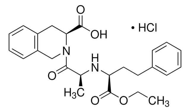 Quinapril Hydrochloride Pharmaceutical Secondary Standard; Certified Reference Material