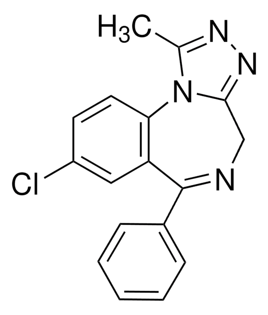 Alprazolam solution 1.0&#160;mg/mL in methanol, ampule of 1&#160;mL, certified reference material, Cerilliant&#174;