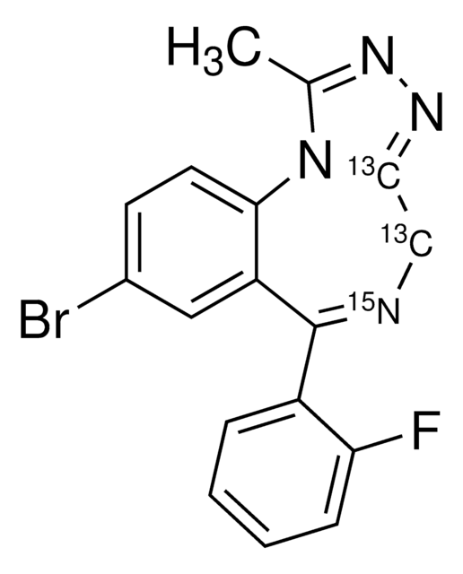 Flubromazolam-13C2,15N solution 100&#160;&#956;g/mL in methanol, certified reference material, ampule of 1&#160;mL, Cerilliant&#174;