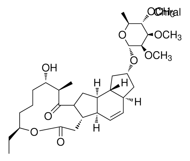 (2S,3AS,5AR,5BS,9S,13S,14R,16AS,16BS)-9-ETHYL-13-HYDROXY-14-METHYL-7,15-DIOXO-2,3,3A,5A,5B,6,7,9,10,11,12,13,14,15,15A,16,16A,16B-OCTADECAHYDRO-1H-AS-INDACENO[3,2-D]OXACYCLODODECIN-2-YL 6-DEOXY-2,3,4-TRI-O-METHYL-ALPHA-L-MANNOPYRANOSIDE AldrichCPR