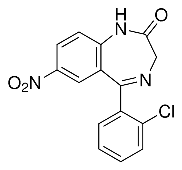 Clonazepam certified reference material, pharmaceutical secondary standard