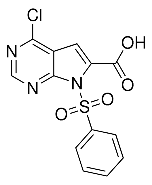 4-Chloro-7-(phenylsulfonyl)-7H-pyrrolo[2,3-d]pyrimidine-6-carboxylic acid AldrichCPR