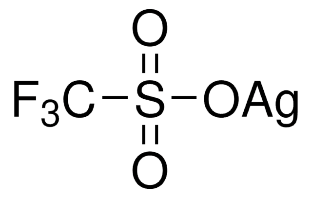 Silver trifluoromethanesulfonate purum, &#8805;98.0% (Ag)