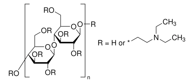 Diethylaminoethyl–Sephacel&#174; aqueous ethanol suspension, 40-160&#160;&#956;m (wet), exclusion limit ~1,000,000&#160;Da