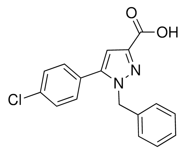 1-Benzyl-5-(4-chlorophenyl)-1H-pyrazole-3-carboxylic acid AldrichCPR