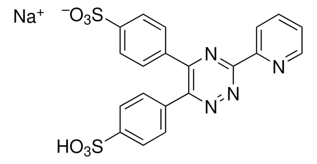 3-(2-Pyridyl)-5,6-diphenyl-1,2,4-triazine-4&#8242;,4&#8242;&#8242;-disulfonic acid sodium salt Indicator ligand