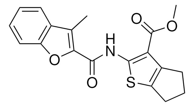 METHYL 2-{[(3-METHYL-1-BENZOFURAN-2-YL)CARBONYL]AMINO}-5,6-DIHYDRO-4H-CYCLOPENTA[B]THIOPHENE-3-CARBOXYLATE AldrichCPR