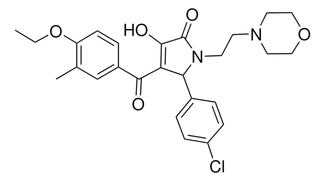 5-(4-CHLOROPHENYL)-4-(4-ETHOXY-3-METHYLBENZOYL)-3-HYDROXY-1-[2-(4-MORPHOLINYL)ETHYL]-1,5-DIHYDRO-2H-PYRROL-2-ONE AldrichCPR