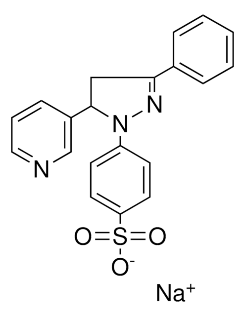 SODIUM 4-(3-PHENYL-5-PYRIDIN-3-YL-4,5-DIHYDRO-PYRAZOL-1-YL)-BENZENESULFONATE AldrichCPR