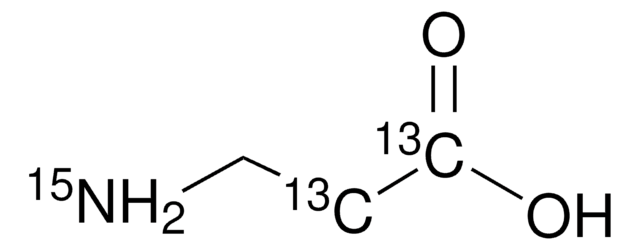 &#946;-Alanine-1,2-13C2, 15N 98 atom % 15N, 99 atom % 13C, 98% (CP)