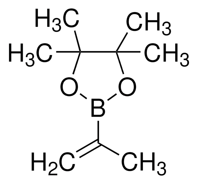 Isopropenylboronic acid pinacol ester contains phenothiazine as stabilizer, 95%