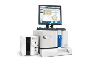 Système Luminex&nbsp;200&#8482; The Luminex 200 system is a compact analyzer that performs up to 100 immunoassays simultaneously using a single drop of fluid, therefore requiring very small samples when compared with other testing technologies.